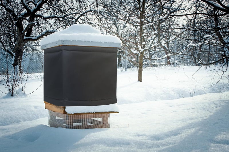 witbee 2PCS Winter Bee Hive Wrap for 10 Frame Hives, Beehive Wrap Beekeeping Supplies, 600D Oxford Insulated Cover, Bee Hive Winter Protection Cover for 1 Deep Hives with 1 Medium Hive Box (80.7"x15.7") - Image 5